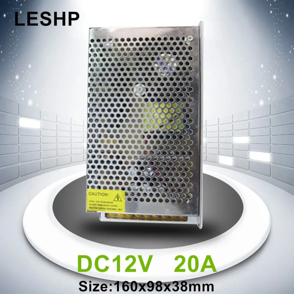 

LESHP Stainless Steel Transformer Switch Power Supply Adapter Driver Suitable for Monitor Cameras Professional12V Smart Switch