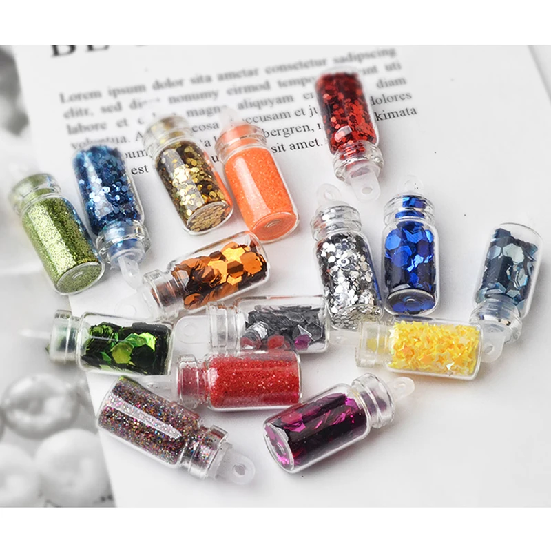 48 botellas/Set juego de decoración de uñas brillo platino pintura uñas arte lento vida divertida 48 botellas/Set juego de decoración de uñas brillo platino pintura uñas arte lento vida divertida