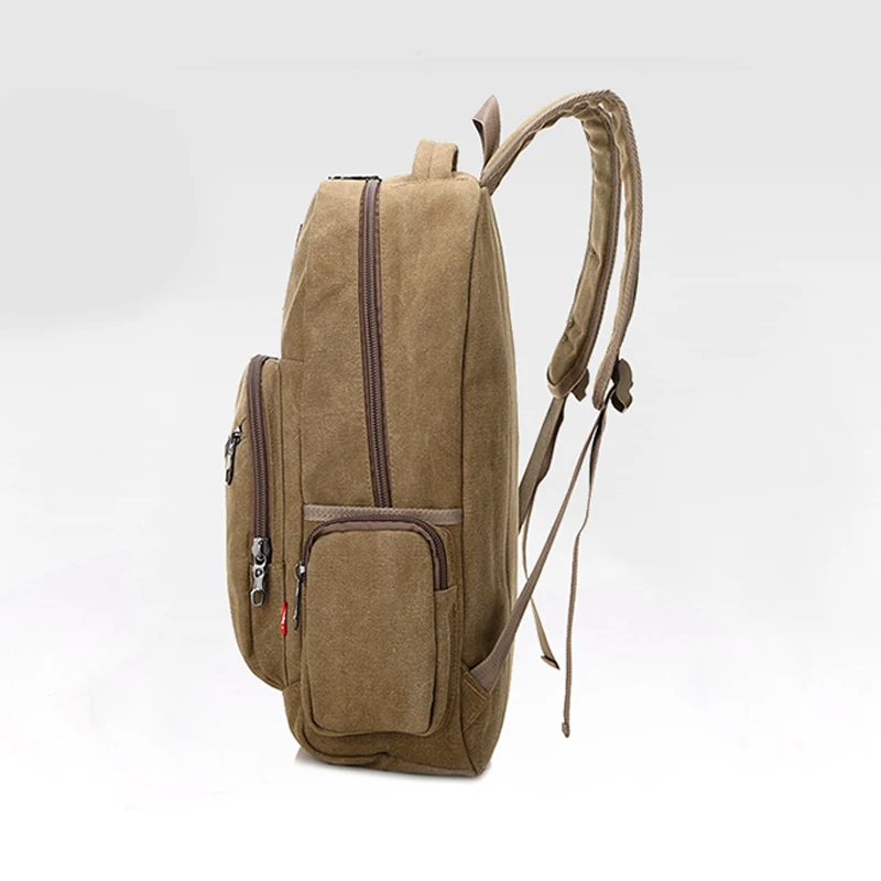 2020 New Vintage Fashion Man's Canvas Backpack Travel Schoolbag Male Backpack Men Large Capacity Rucksack Shoulder School Bag