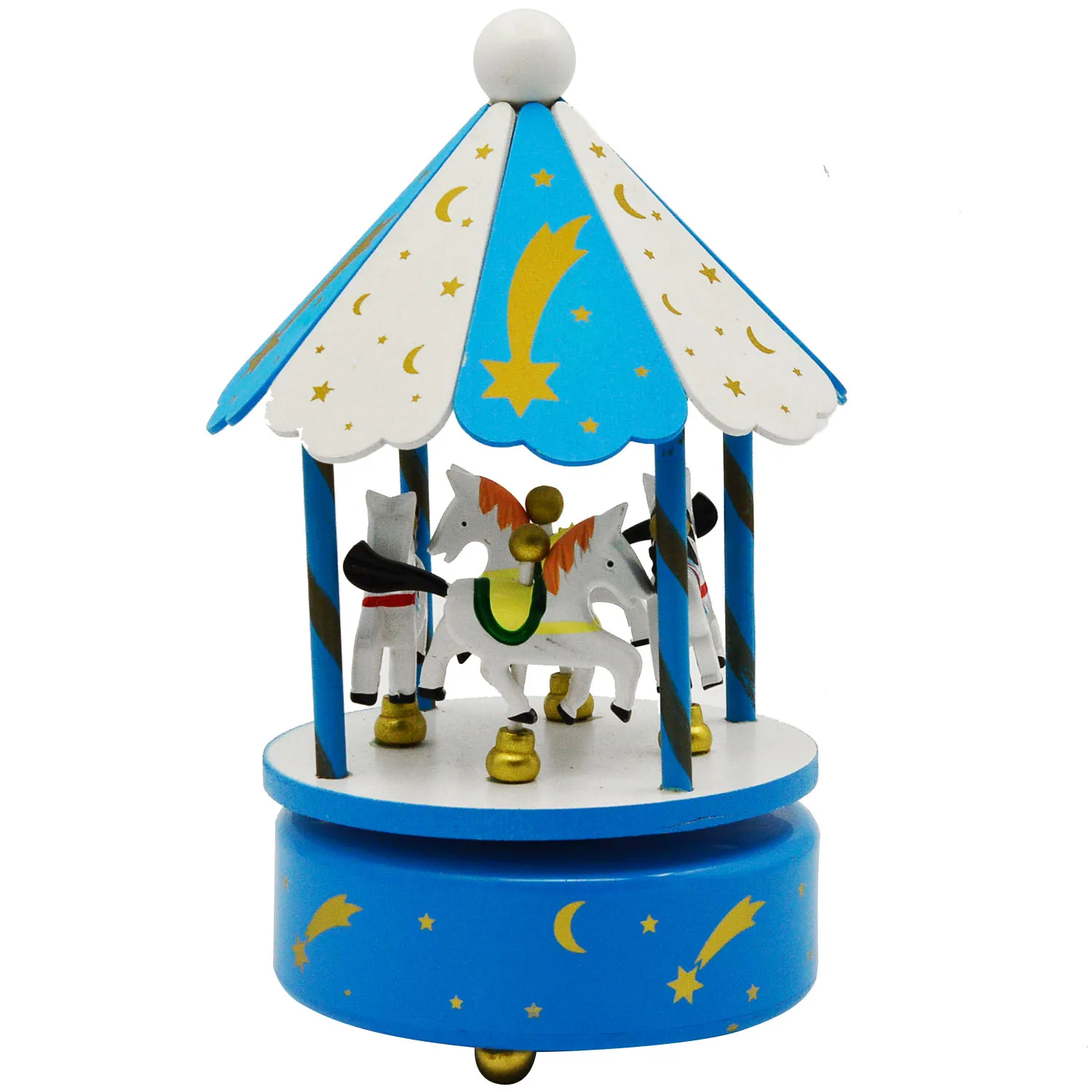 Bevigac Wooden Carousel Horses Rotating font b Music b font Musical font b Box b font