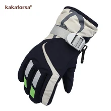 Kakaforsa, зимние теплые лыжные перчатки для сноуборда, мужские, женские, горные, лыжные, снегоходные, водонепроницаемые, зимние, мотоциклетные, перчатки, ветрозащитные, мото