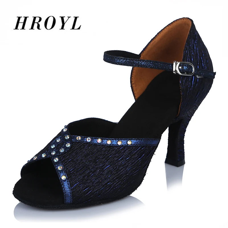 High Quality Women's Satin Upper Latin Dance Shoes Ballroom Tango Dancing Shoe Sandals Free