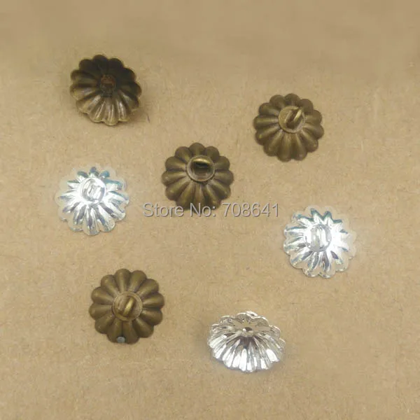 10mm Bell Bead End Caps with Loop Flower Charm Crafts DIY Jewelry