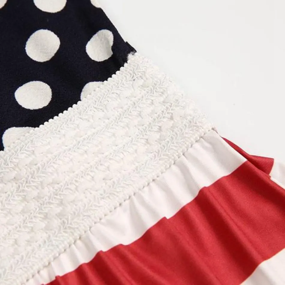 mom and daughter dress Flag Dress 03 (5)