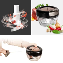 Ручной измельчитель фруктов ручной Потяните еда лук резак гайки измельчитель