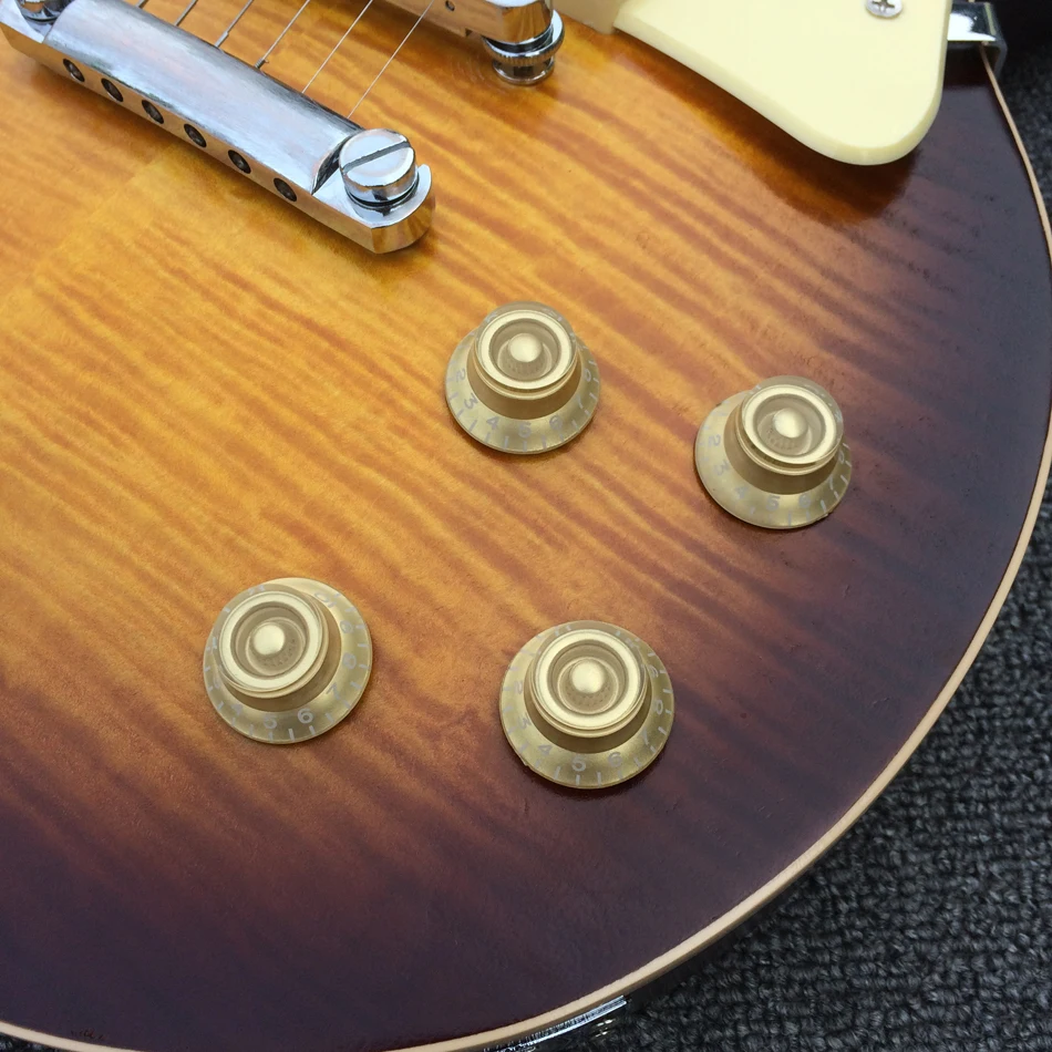 Pesado reliquia Guitarra eléctrica de guitarra a llama Arce Guitarra... TonePro puente una pieza de cuello y cuerpo envío gratis