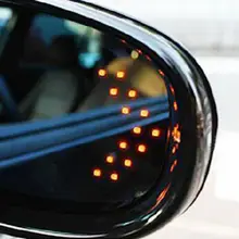 Car styling 2PCS 14 SMD LED Arrow Panels Light Car Side Mirror Turn Signal/Indicator Light/Car led/ Parking EA10219