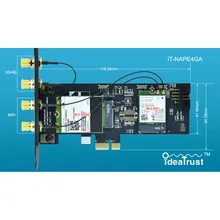 IT-NAPE4GA 3g/4G и WiFi карта Adpater NGFF M2 M.2 ключ B и ключ A к PCIe PCI-E 1x 1X Adpater PCI-E для рабочего стола