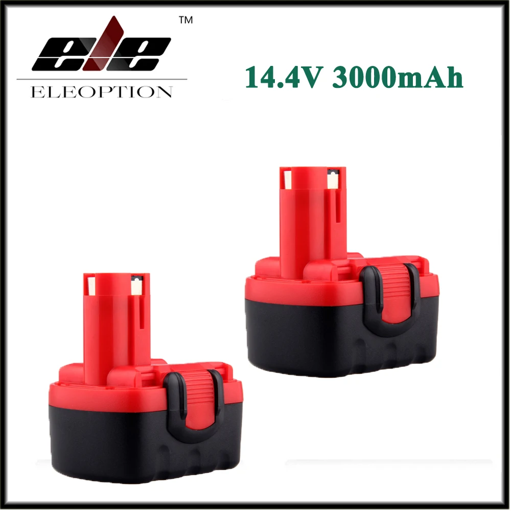 

2x Eleoption 14.4V 3000mAh Ni-MH Rechargeable Battery for BOSCH BAT038 BAT040 BAT140 BAT159 BAT041 3660K