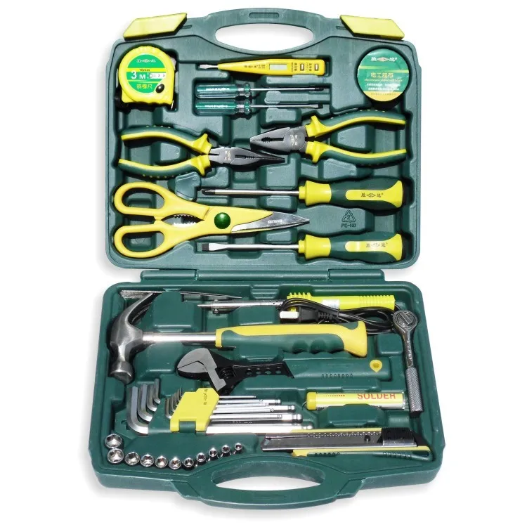 

Thrity-eight pieces of household tool suite combination Hardware vehicle multi-functional toolbox