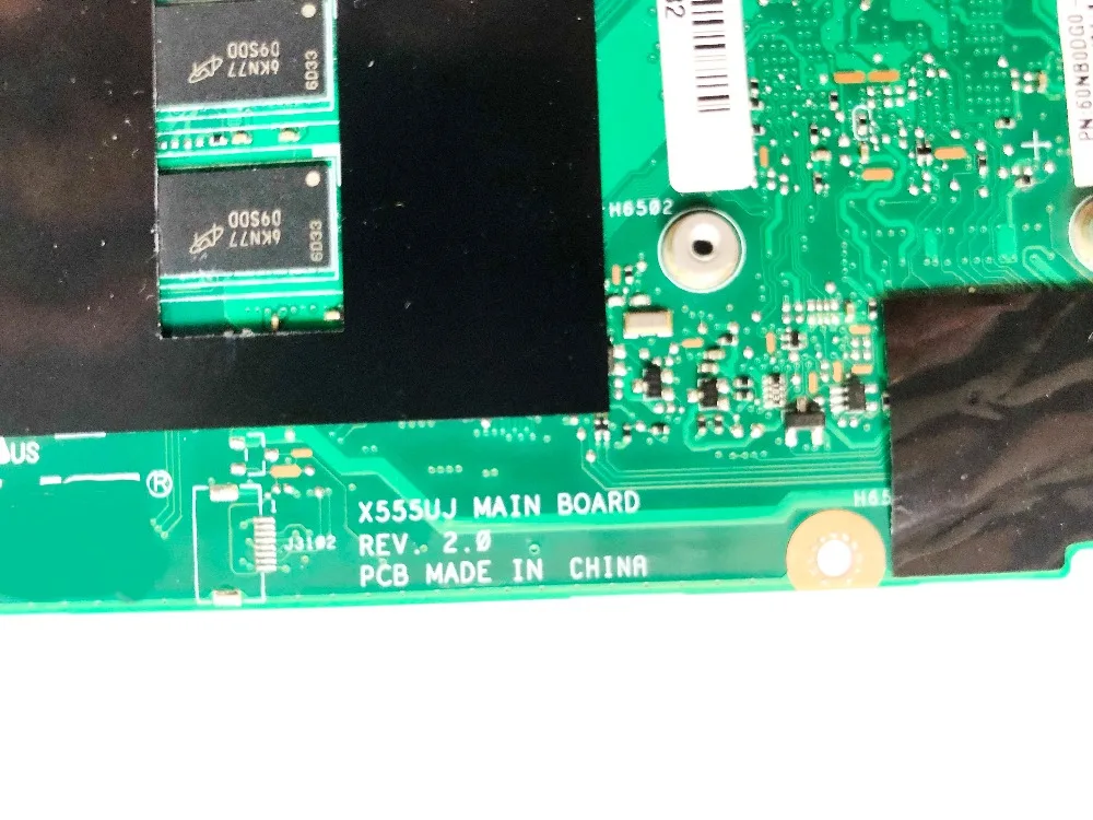 Original for ASUS X555UQ X555UJ laptop motherboard X555UJ 4GB I5-6200U GF940M 2GB X555UJ REV 2.0 te