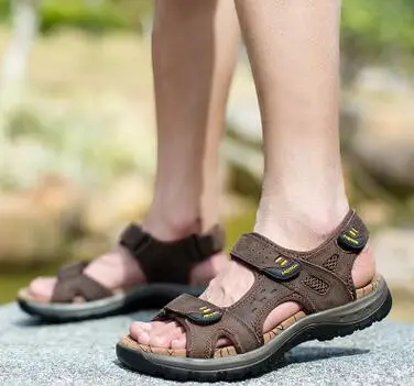Pic Sapatos De Hot Verão Moda As 2018 Metros Dos Homens Praia Grande Alta 38 as Venda 45 Sandálias Nova Lazer Couro Tamanho A Qualidade Pic Anq7S8YExw
