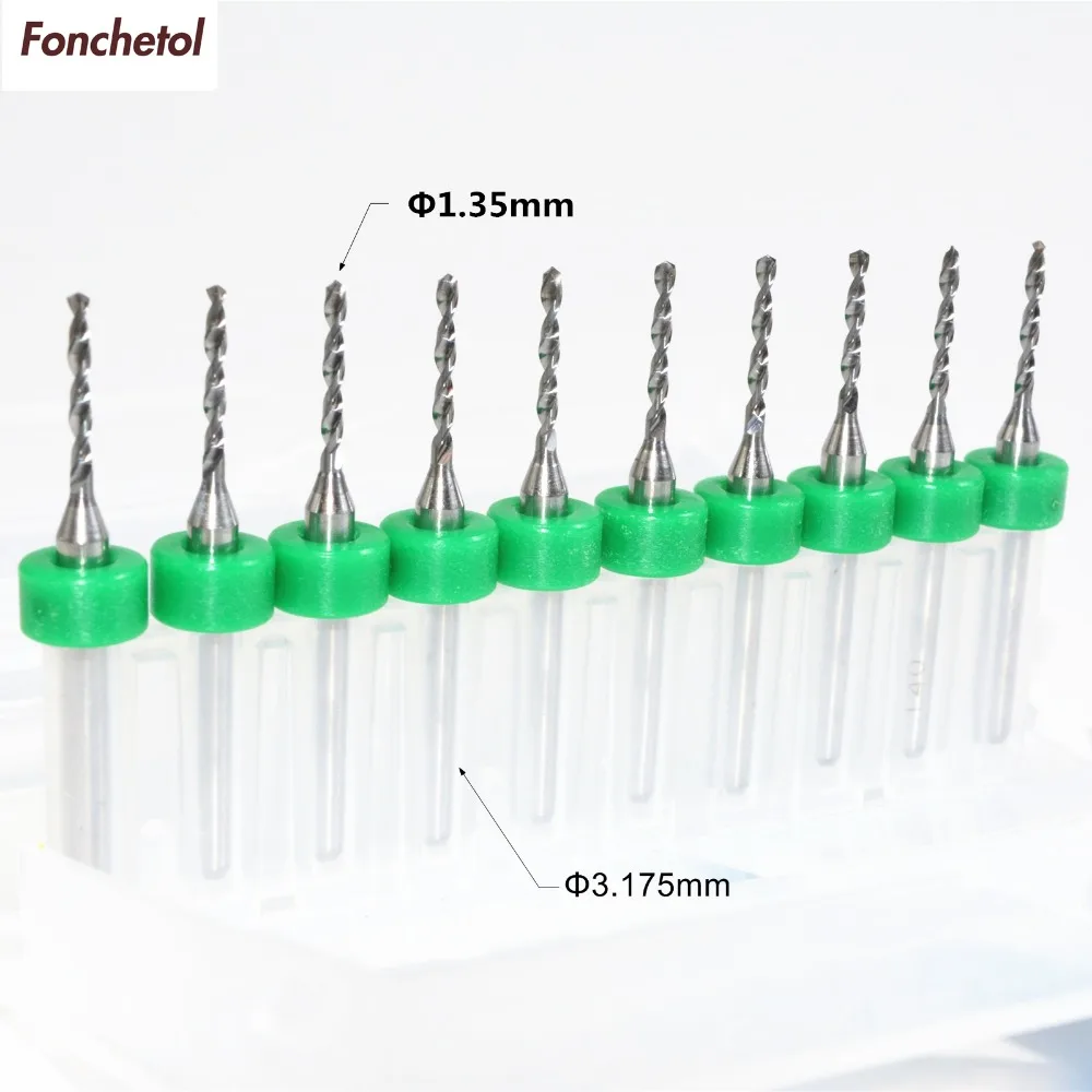 1.35mm 10 CNC computer machine solid carbide micro Drill bit,Printed Circuit Board Drill Bit,SMT