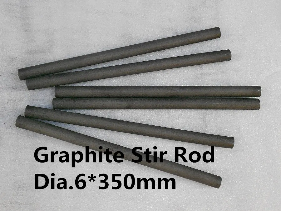 carbon graphite stir rod dia.6*350mm /self lubricating graphite stick