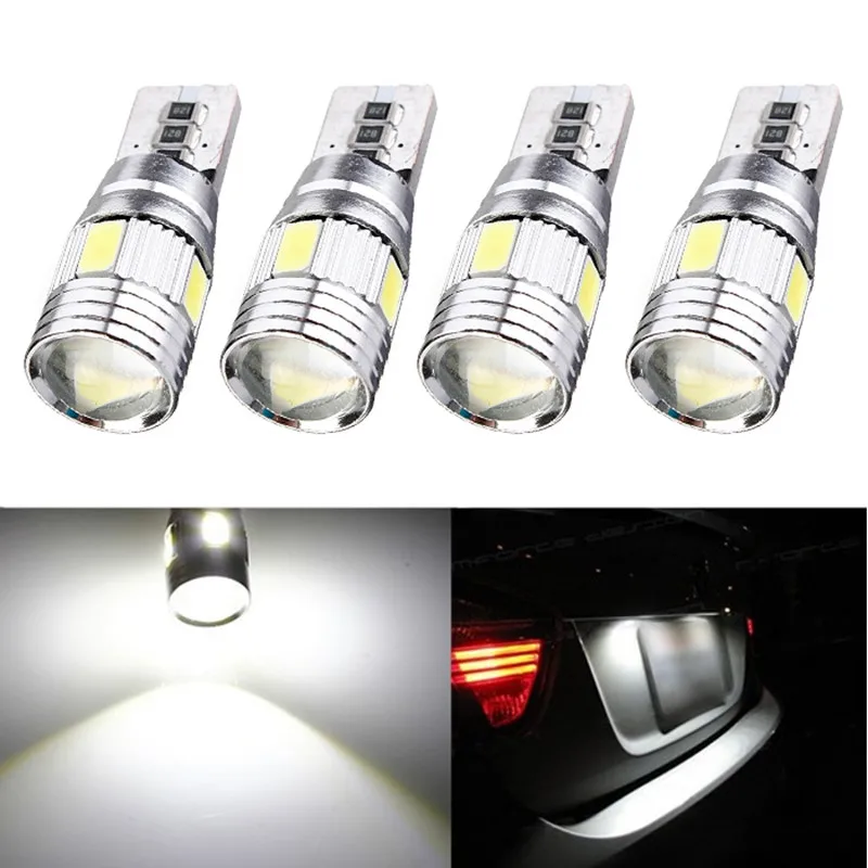 SMD Автомобильные светодиоды HID CAN-шина ошибок Клин лампочки лампы DC12V 30LM 10x T10 501 194 W5W 5630