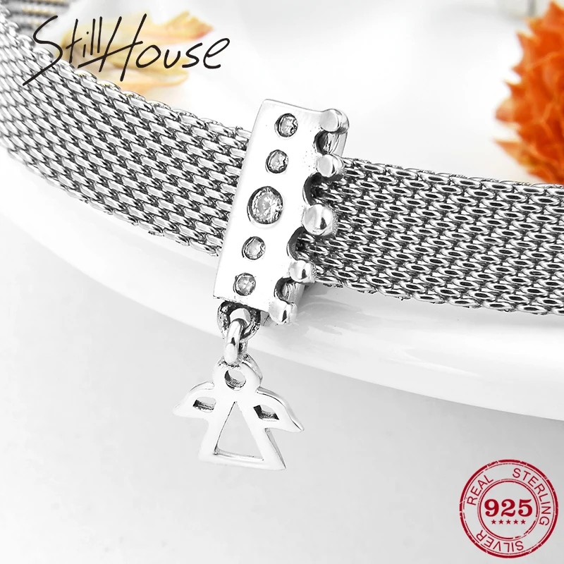 

2019 Fairy princess crown 925 Sterling Silver Clips Beads Fit Reflections Bracelet Original Clip Charm Women Jewelry