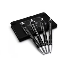 Офисные школьные принадлежности, блокноты в металлической пряжкой изящная шариковая ручка с вашим логотипом и информация о компании по индивидуальному заказу