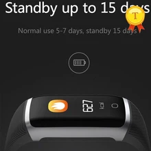 Модный дизайн долгий режим ожидания цветной экран умный Браслет динамический пульс фитнес-трекер респираторный ритм SmartBand