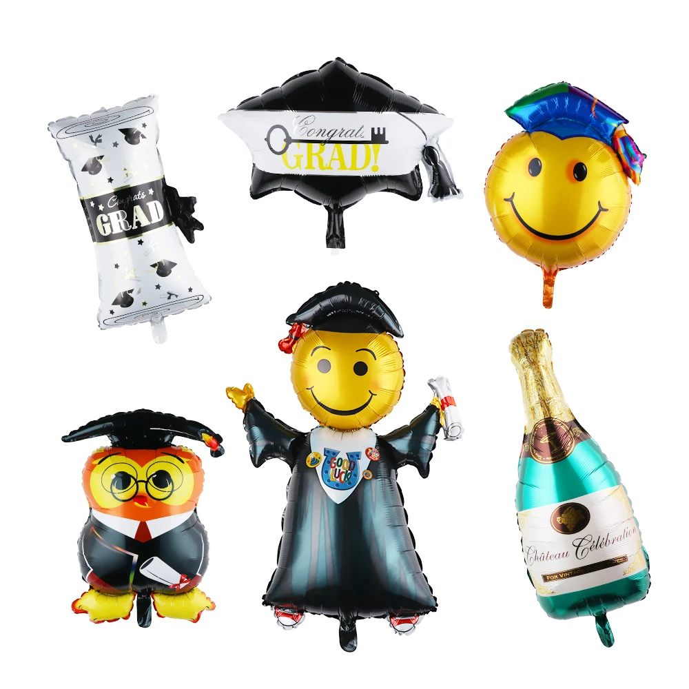 

1 pcs Graduation Grad Foil Balloons Party Diploma Bouquet Decoration Celebration Graduation Party Decoration