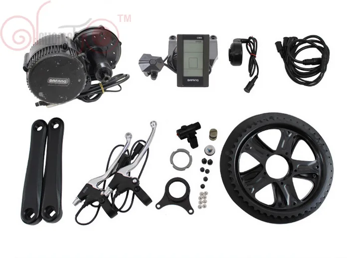 Flash Deal Free Shipping Bafang 8Fun 48V 500W BBS02 Mid Crank Drive Motor Kits C965 850C Display bb68 Ebike Electric Bicycle Conversion Kit 2