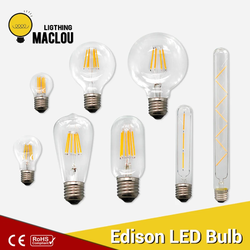 

Edison LED Bulb E14 E27 220V LED Light Bulb Vintage Edison Lamp Bombillas Ampoule LED Warm White Bulb Home Retro Filament Lamp