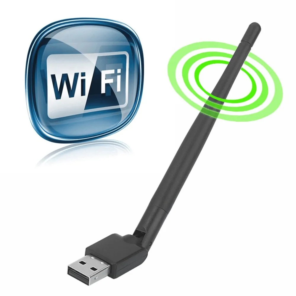 Rt5370 USB WiFi Antenna MTK7601 Wireless Network Card USB 2.0 150Mbps 802.11b/g/n LAN Adapter with rotatable Antenna