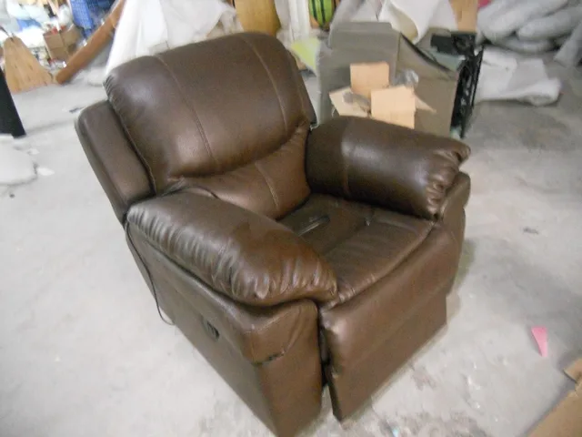 Leather Swivel Recliner Chair 4