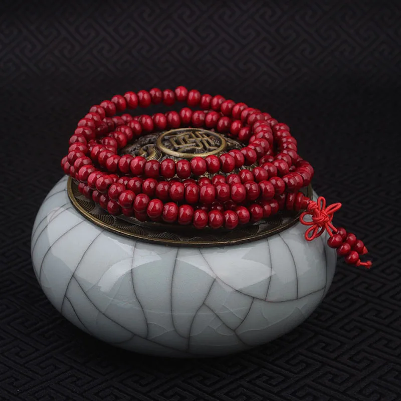 Винтажный браслет с бусинами Bodhi 108 шт. Модные Этнические украшения ручной работы