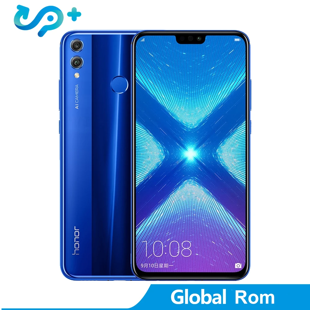 Оригинальный huawei Honor 8X смартфон 1080 P 6,5 дюймов экран Глобальный Встроенная память LTE Android 8,1 3750 мАч батарея 20MP камера 1,5 ГГц