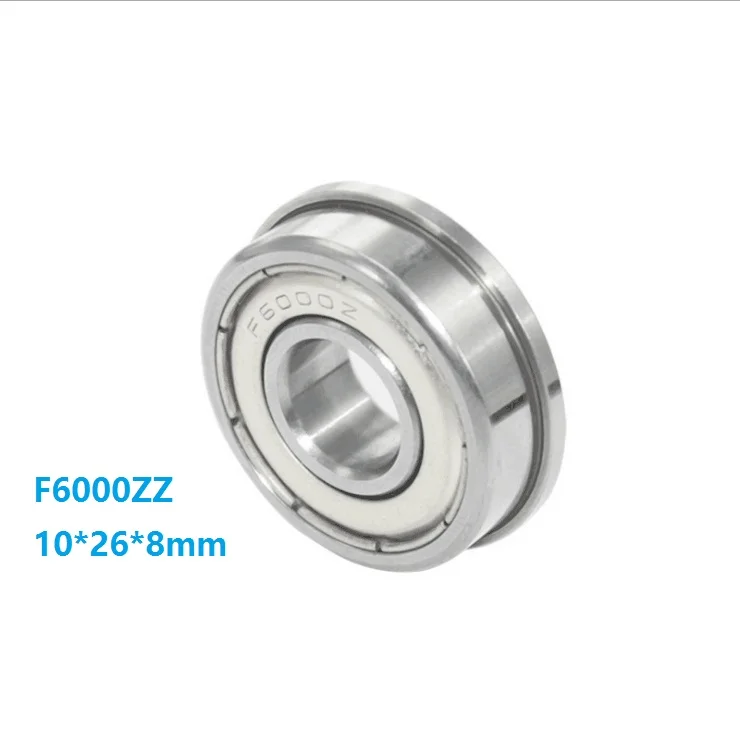 

10pcs/50pcs F6000ZZ F6000 ZZ F6000Z F6000-ZZ 10x26x8mm Flange Deep Groove Ball Bearing 10*26*8mm