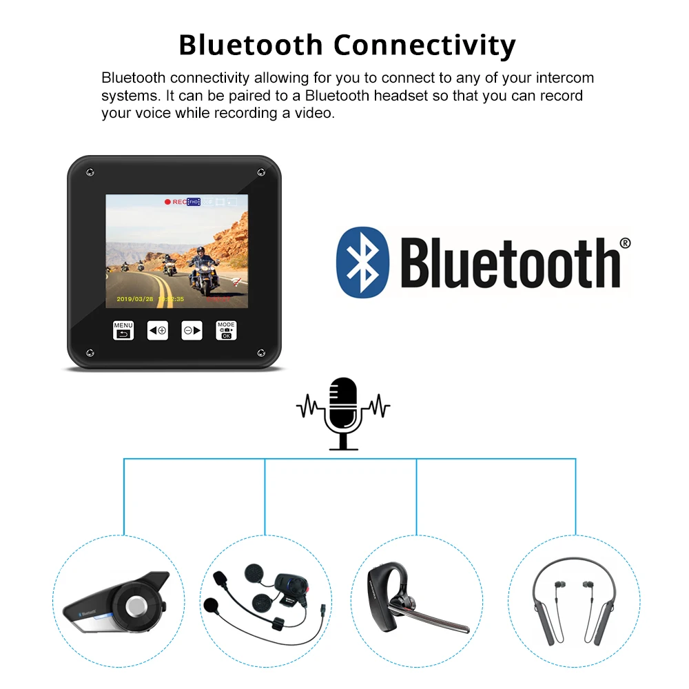 SYS VSYS A6X WiFi Bluetooth Motorcycle Action Camera Recorder Dash Cam Dual 1080P SONY Starvis Nigh