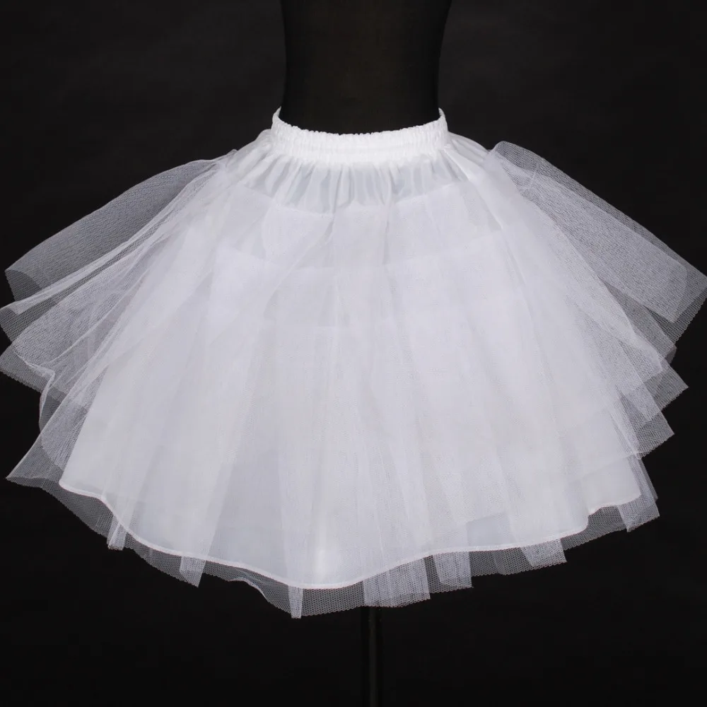 New White Lolita Princess Lace tutu bottoming skirt Pannier Bustle Petticoat