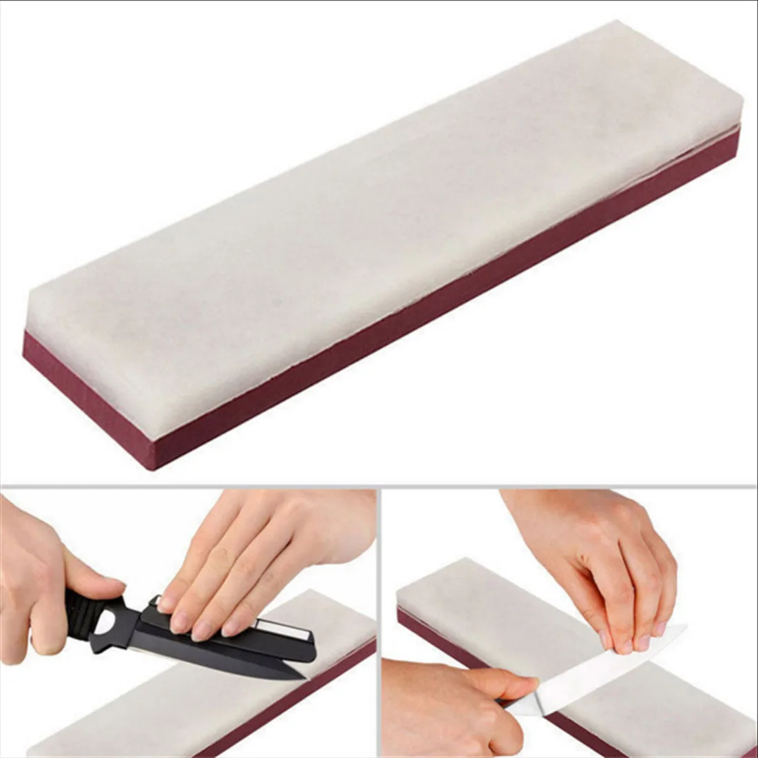 Рынок зернистость двухсторонний комбинированный шлифовальный брусок нож точильный камень для ножей Точилки аксессуары