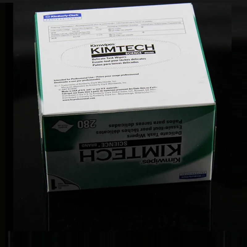 10 шт./лот 210x110 мм Kimtech Kimwipes деликатные рабочие салфетки 280 шт. в коробке для