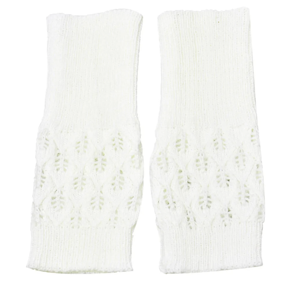 CHAMSGEND модные унисекс осенне-зимние перчатки для рук, вязаные длинные эластичные теплые перчатки без пальцев для женщин и мужчин C30813 - Цвет: B