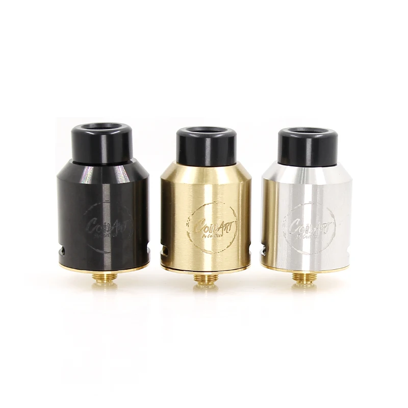 100 Original CoilART Mage RDA Tank 24mm Diameter 24K Gold Plated Deck coil Coil Art RDA