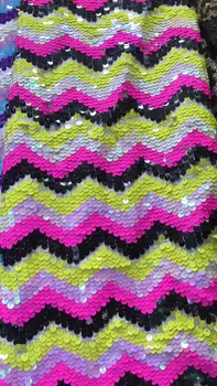 

David-6.1304 embroidered Mesh Tulle fabric Factory price sequins Nigerian lace fabrics