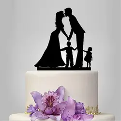 Творческий собак Mr & Mrs свадебный торт ботворезы персонализированные Свадебная вечеринка украшения торта