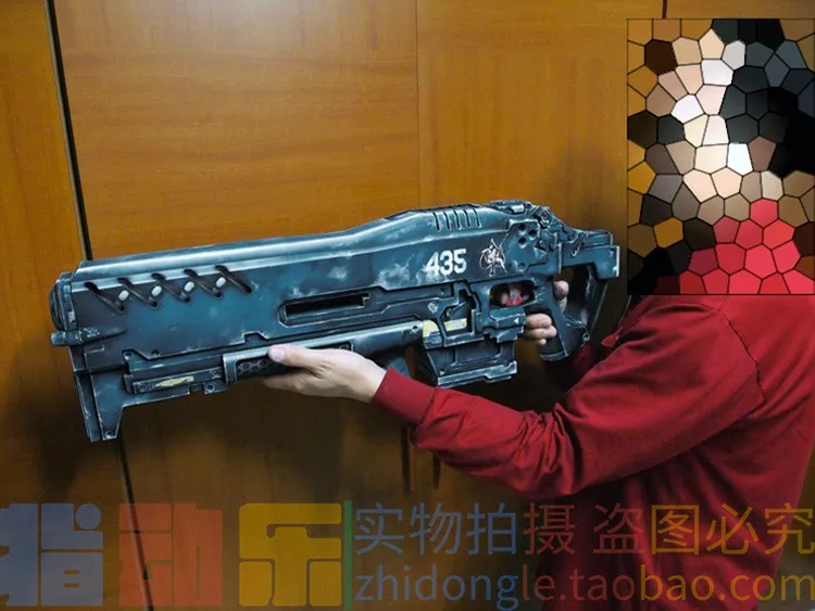 SC Terran морской племя Гаусс пулемет C14 оружие Масштаб 1:1 может быть держать Бумажные модели DIY ручной работы игрушка