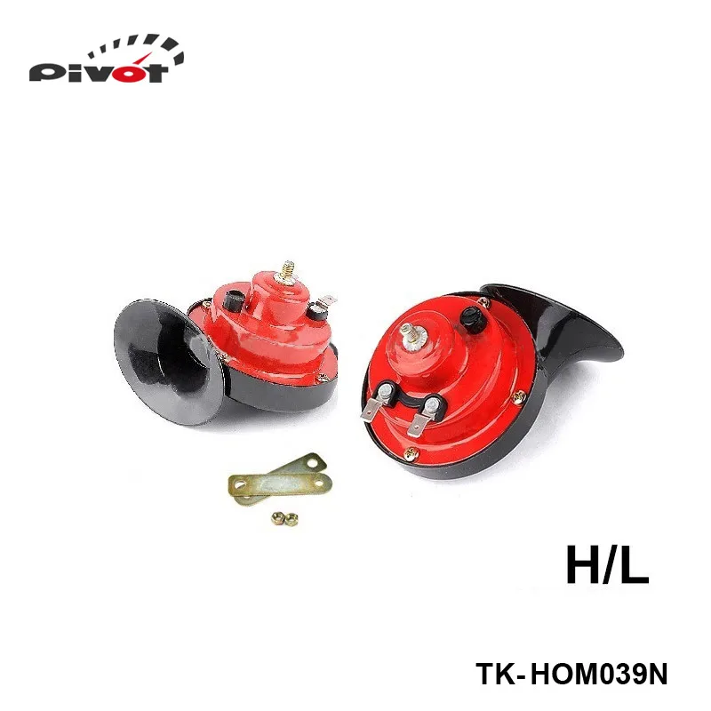 Pivot - 1 Pair 12v 110dB 510Hz Auto Truck Dual Snail Horn High low Car Motor Vehicle TK-HOM039N