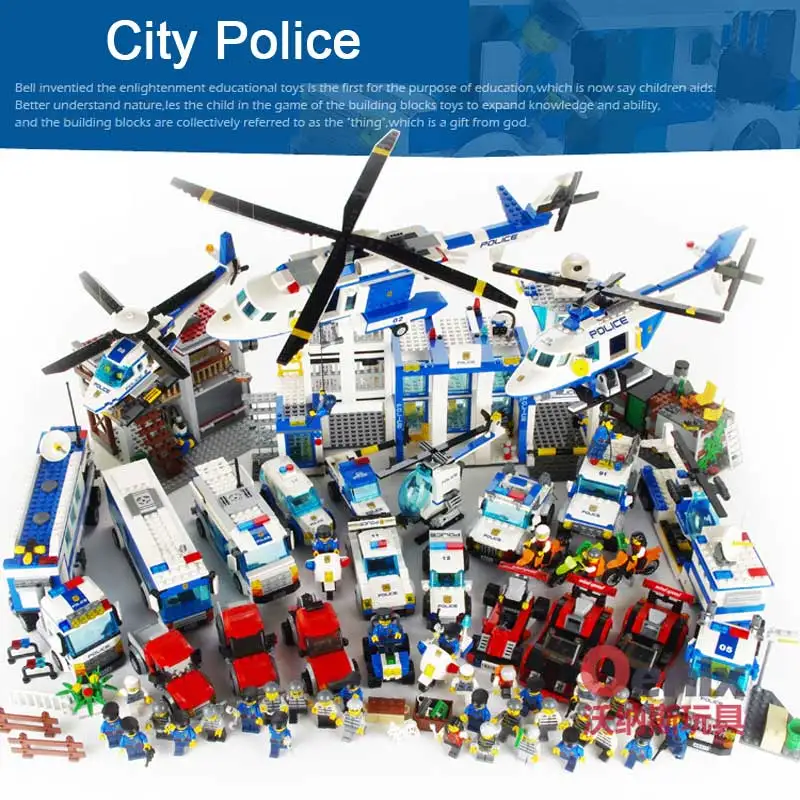 Classic-City-Police-Station-Series-Police-Helicopter-Vehicle-Model-Building-Blocks-Mini-City-Policeman-Figures-Brick (3)