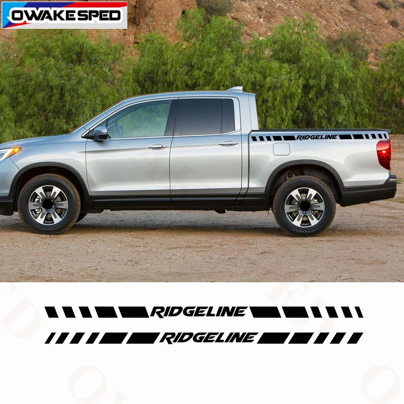 Спортивные Полосы Виниловые наклейки для Honda Ridgeline Racing Стайлинг багажник хвост Декор наклейки пикап багажник тела водонепроницаемый наклейка