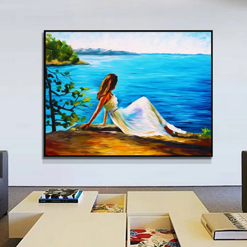 

DIY Diamond Embroidery, 5D White skirt Girl Diamond Painting, Diamonds Mosaic Dreams Full cross-stitch cross-stitch, handicrafts