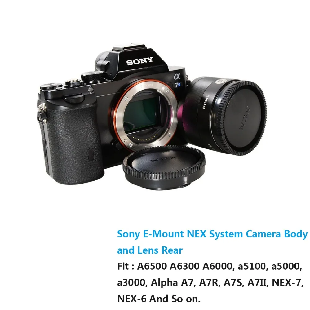 Sony A-Mount DSLR/SLT Rear Lens Body Cap Set - Dust Cover For Alpha Cameras, 1-Year Warranty