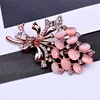 Hot Selling Fashionable Opal Stone Flower Brooch Pin Beautiful Rhinestone Clothes Accessories Women's Corsage Birthday Gifts ► Photo 3/6
