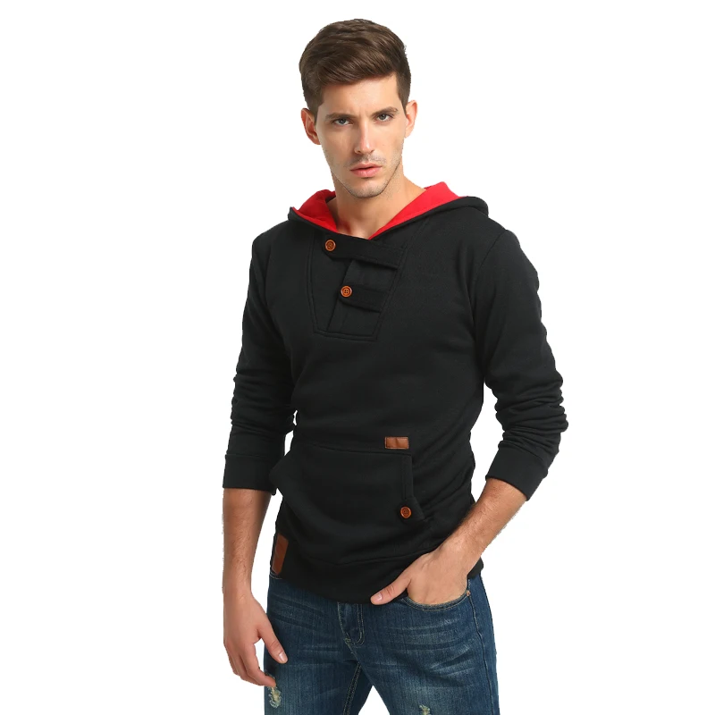 2017 Winter Brand New Mens Contrast Color Hoddies