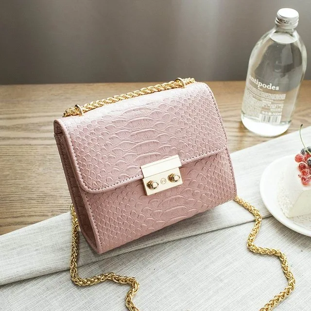 Simple Alligator Crocodile Leather Mini Small Women Crossbody Bag Chain Messenger Shoulder Bag Purse Handbags Bolsas Feminina Simple Alligator Crocodile Leather Mini Small Women Crossbody Bag Chain Messenger Shoulder Bag Purse Handbags Bolsas Feminina