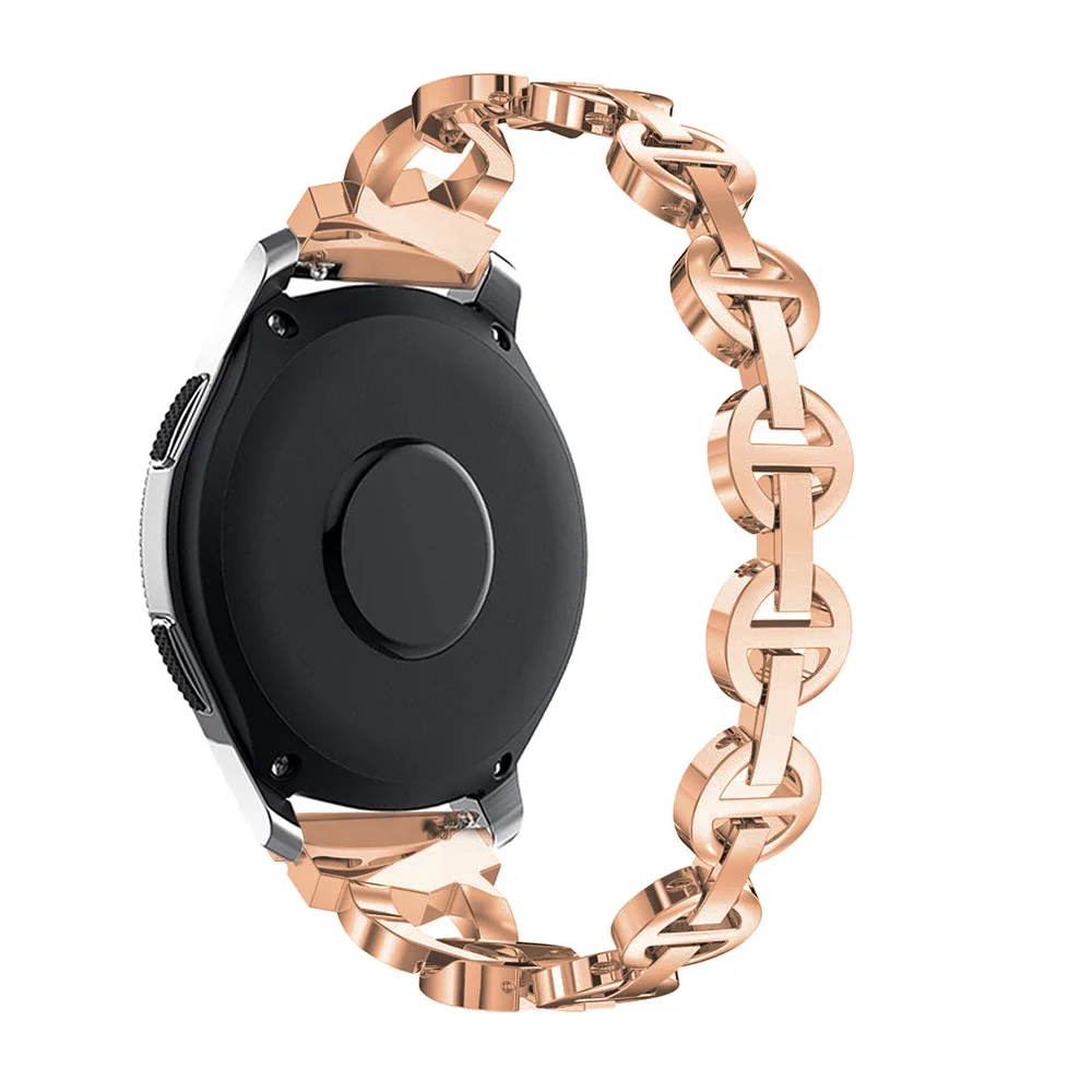 Для женщин бриллиантовый браслет для samsung Galaxy Watch 46/42 мм/Активный 2 1 ремешок для samsung Шестерни S3 быстроразъёмное соединение ленточная металлический ремешок на запястье