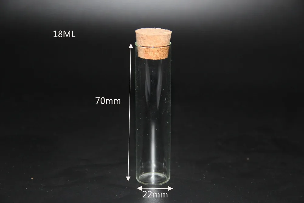 10 шт./лот 4 мл 5 мл 6 мл 18 мл 22 мл трубки банки Стекло бутылок флаконы с пробками пробка Свадебные дома декор крышка для миски с едой для хранения бутылок, банок