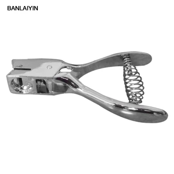 

Slot Hole Puncher ID Card Badge Ppopo Punch Hand Held Metal Steel Tool Silver